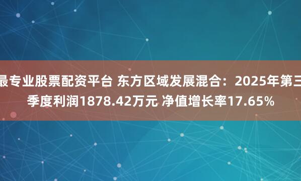 最专业股票配资平台 东方区域发展混合：2025年第三季度利润1878.42万元 净值增长率17.65%