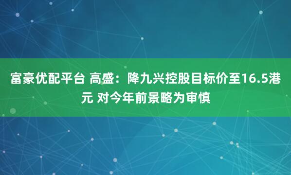 富豪优配平台 高盛：降九兴控股目标价至16.5港元 对今年前景略为审慎