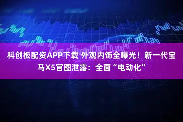 科创板配资APP下载 外观内饰全曝光!新一代宝马X5官图泄露:全面“电动化”